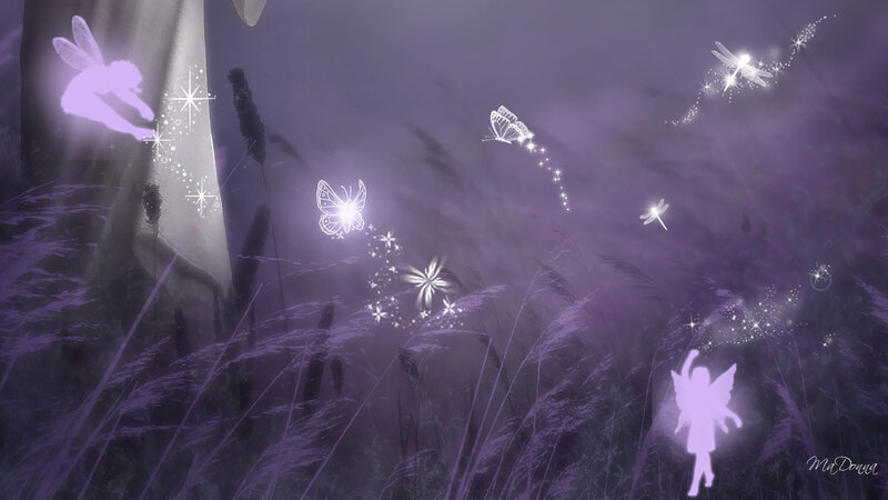 Fairy in Purple Field