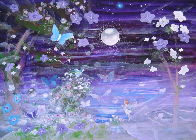 Fairy in Purple Forest — Dreamy
