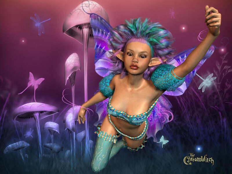 Fairy in Purple Forest — Fantastical
