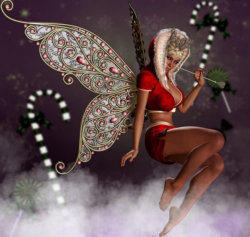 Fairy in Red Outfit