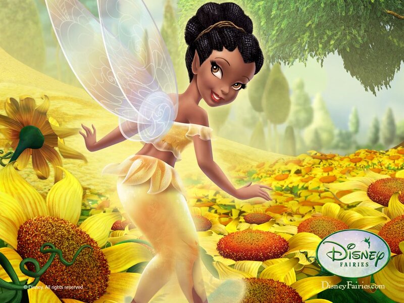 Fairy in Sunflower Field