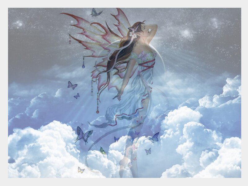 fairy in the clouds