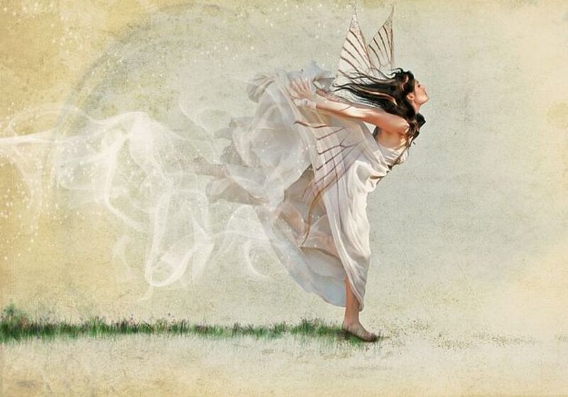 fairy in white dress