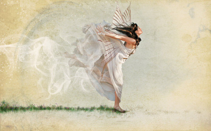 fairy in white dress