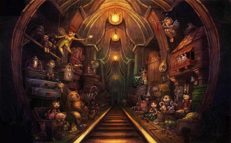 Fairy in Wooden Tunnel