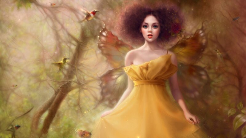 Fairy in Yellow Dress — Serene