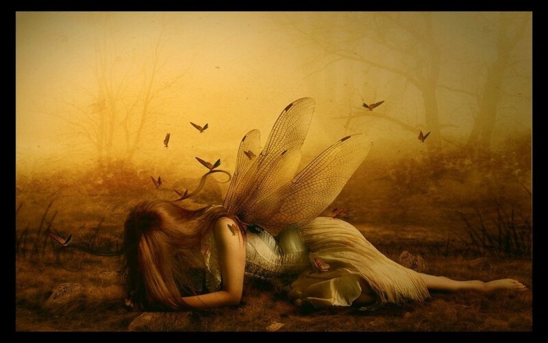 Fairy Lying on Ground