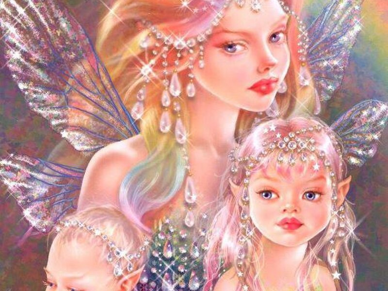 Fairy Mother with Two Children
