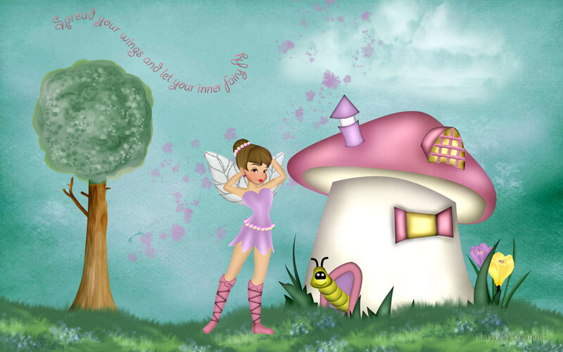 Fairy Near Mushroom House