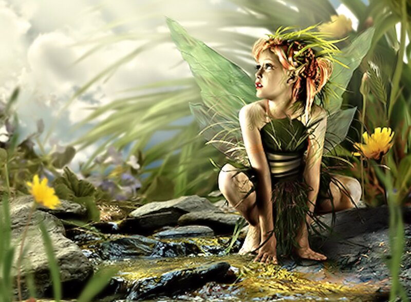 Fairy Near Stream