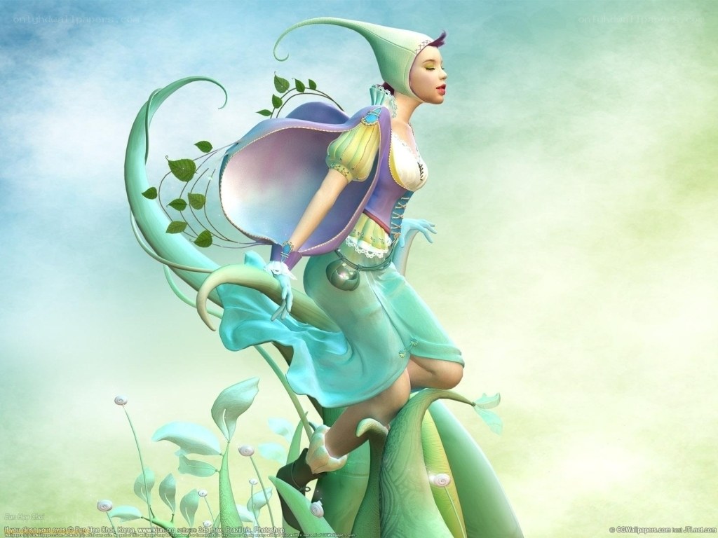 fairy on a beanstalk