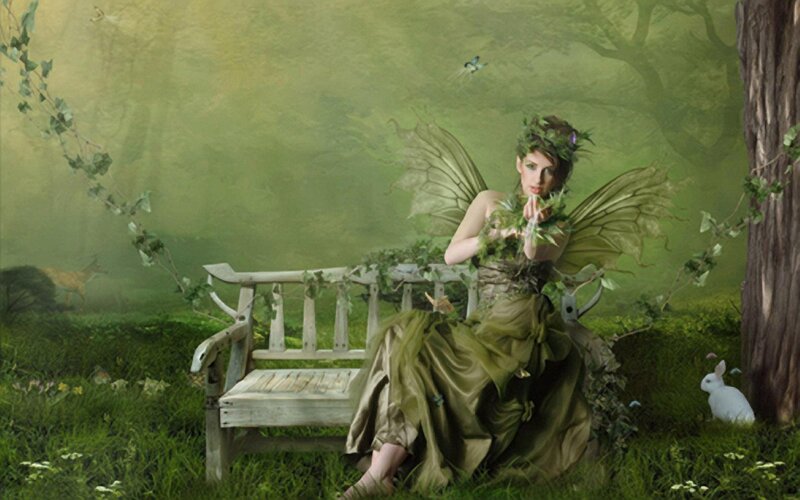Fairy on a Bench