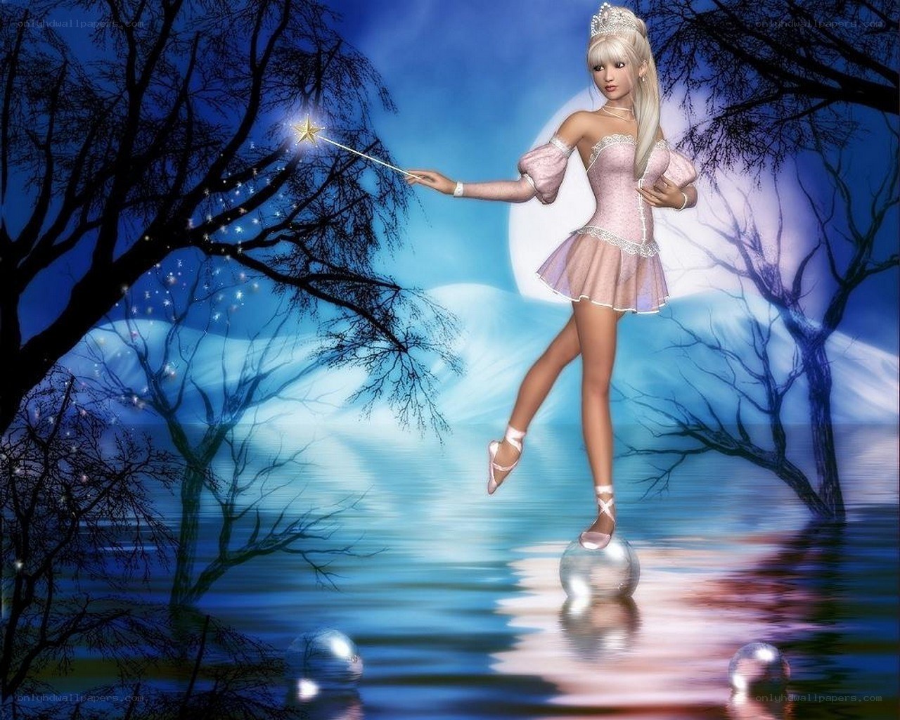 fairy on a bubble