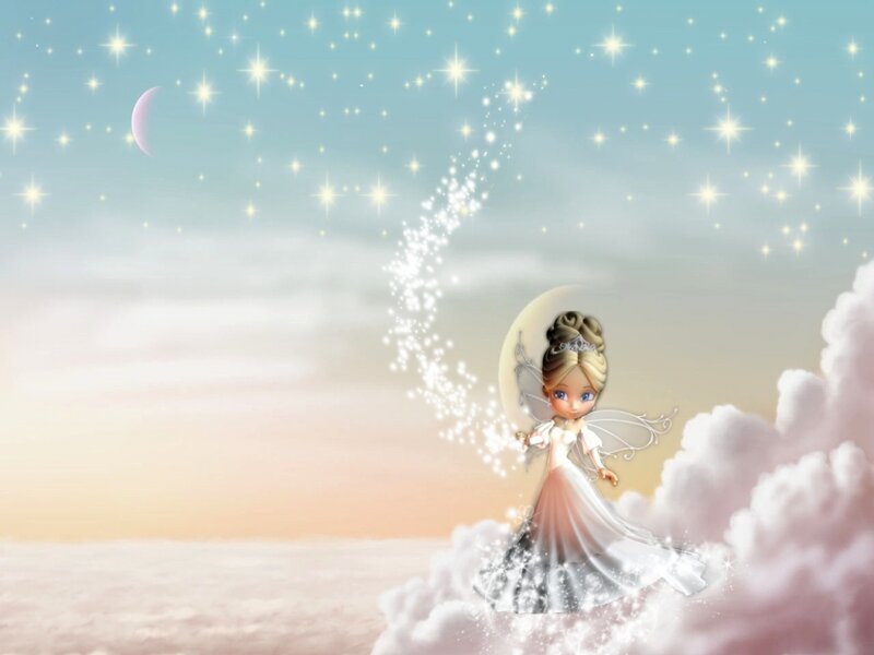 Fairy on a Cloud — White