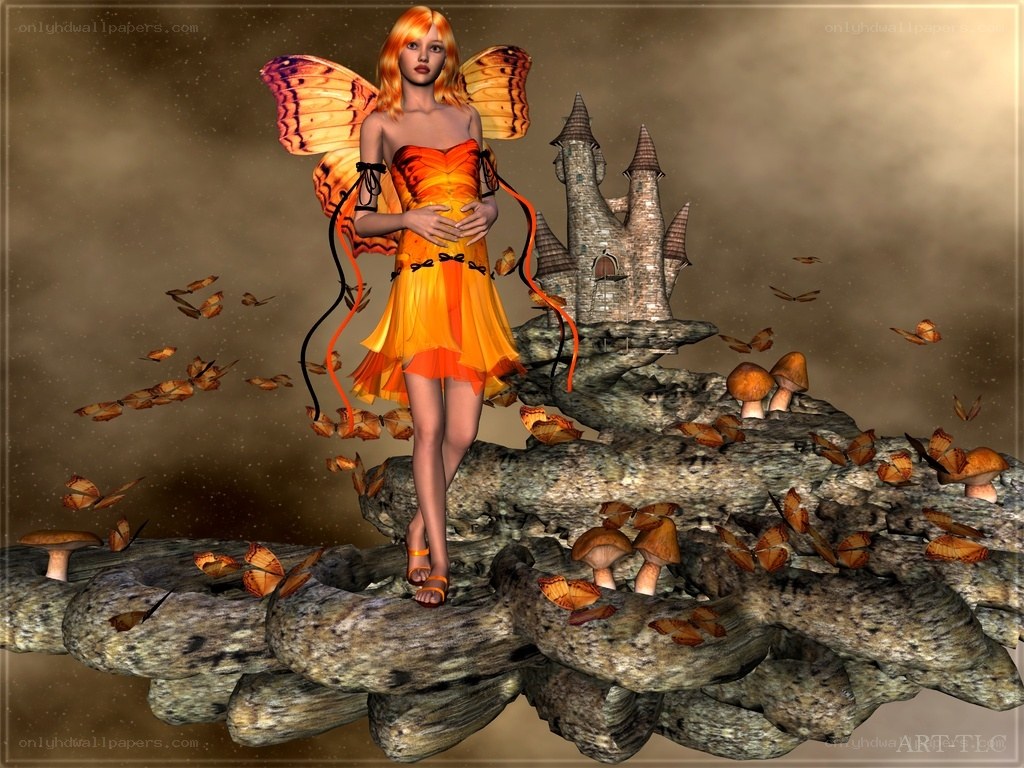 fairy on a floating island