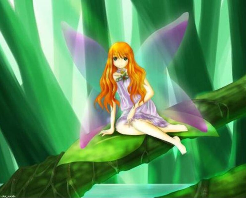 fairy on a leaf