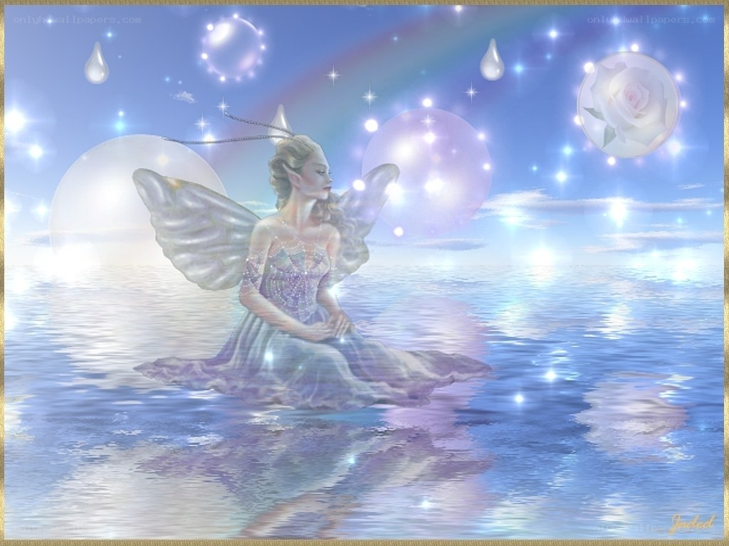 fairy on a magical lake