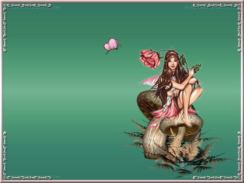 fairy on a mushroom