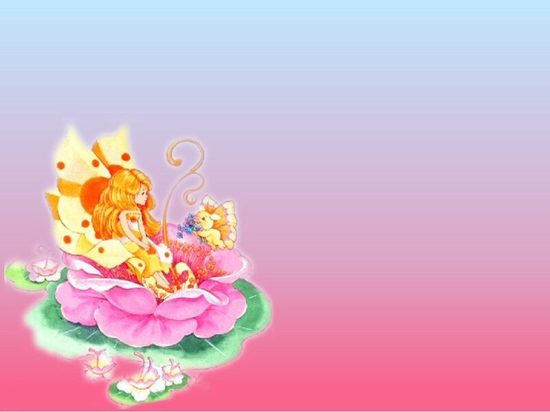 fairy on a pink flower