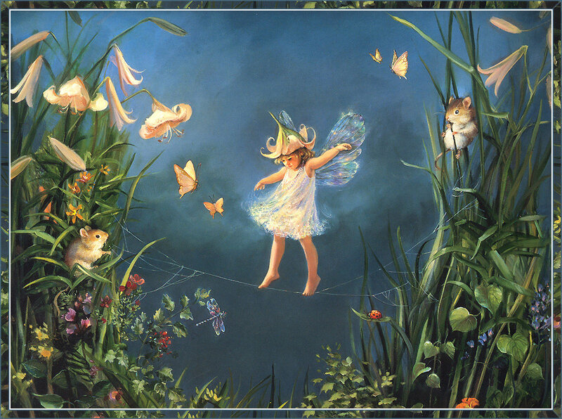 Fairy on a Tightrope — Blue