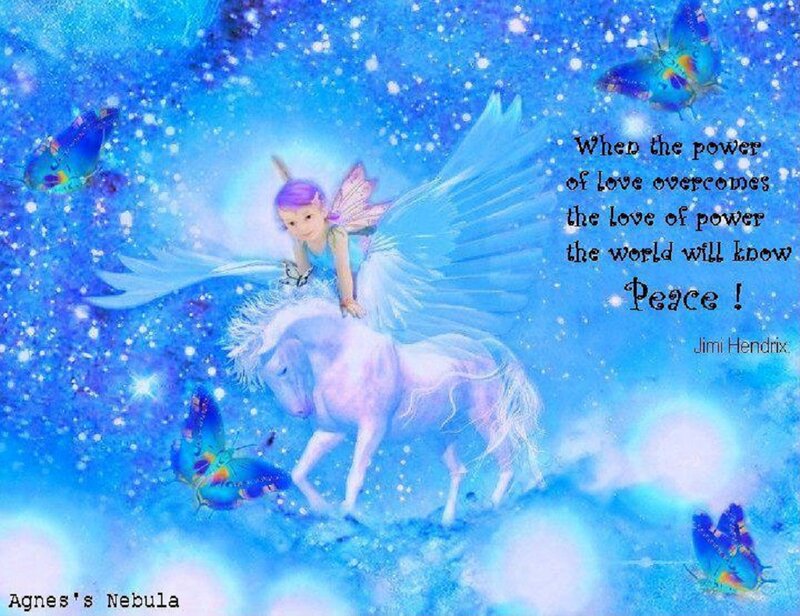 Fairy on a Unicorn — Blue