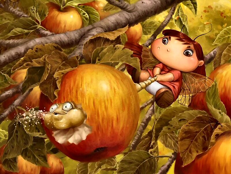 Fairy on Apple Tree