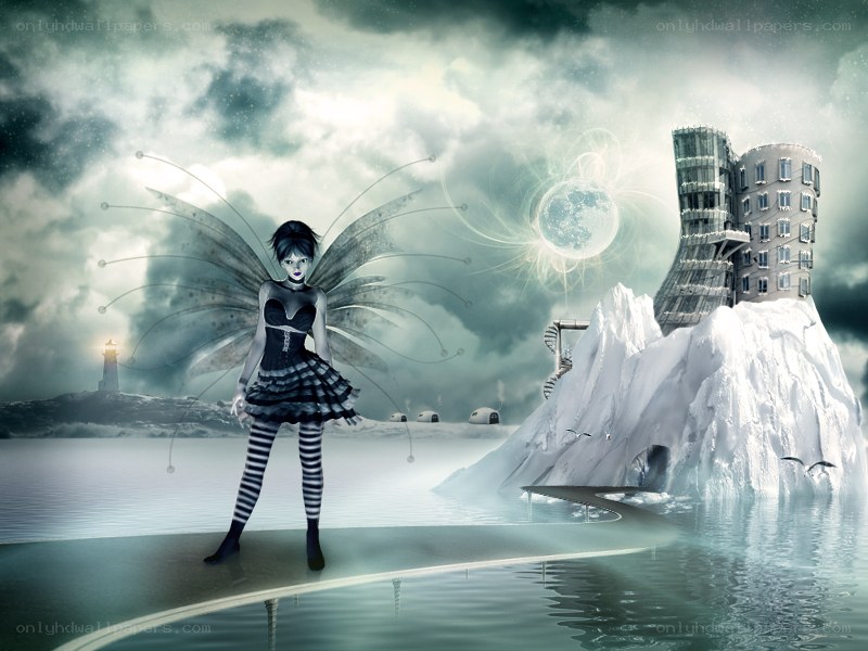fairy on icy island