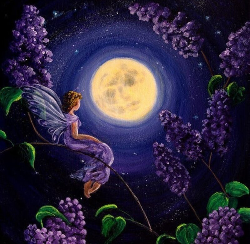 Fairy on Lilac Branch