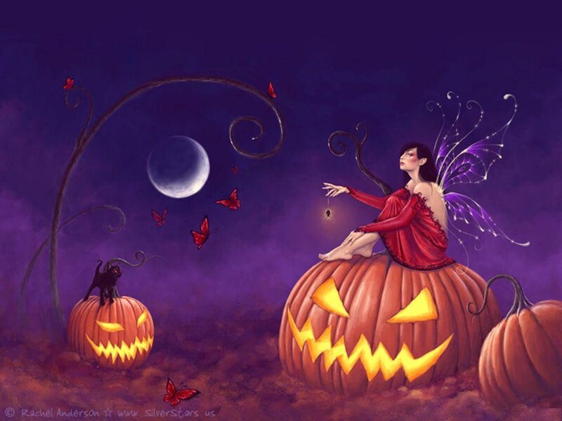 Fairy on Pumpkin