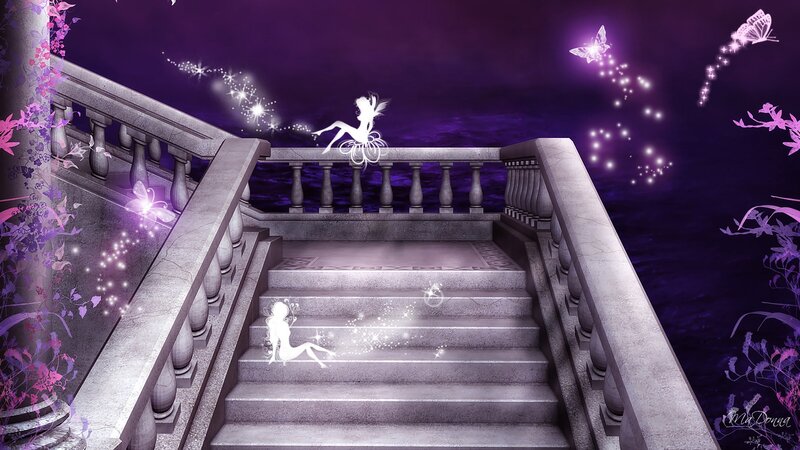Fairy on Stone Stairs