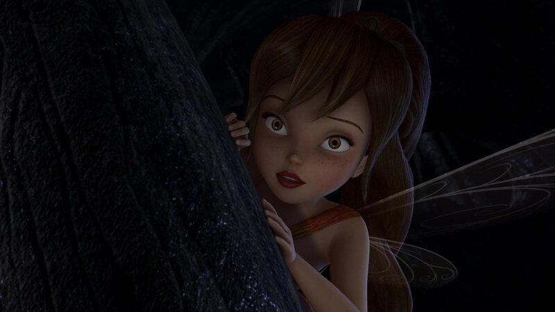 Fairy Peeking from Behind Tree