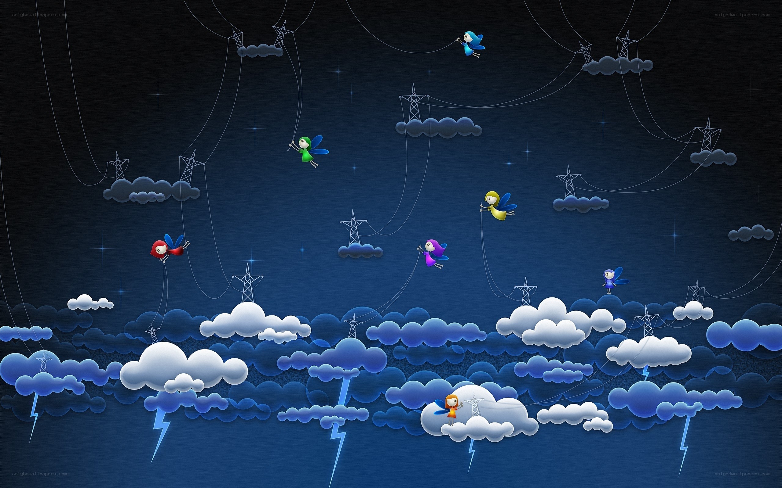 Fairy power line workers