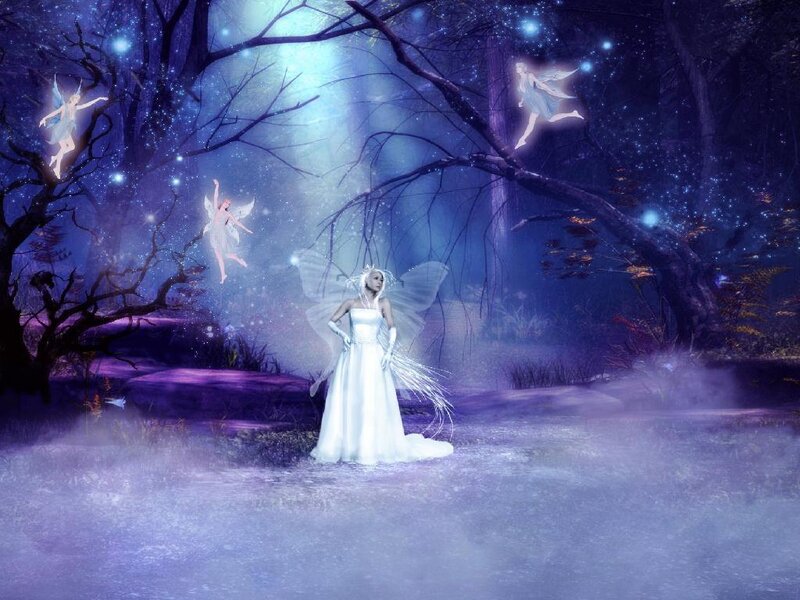 fairy queen in a magical forest