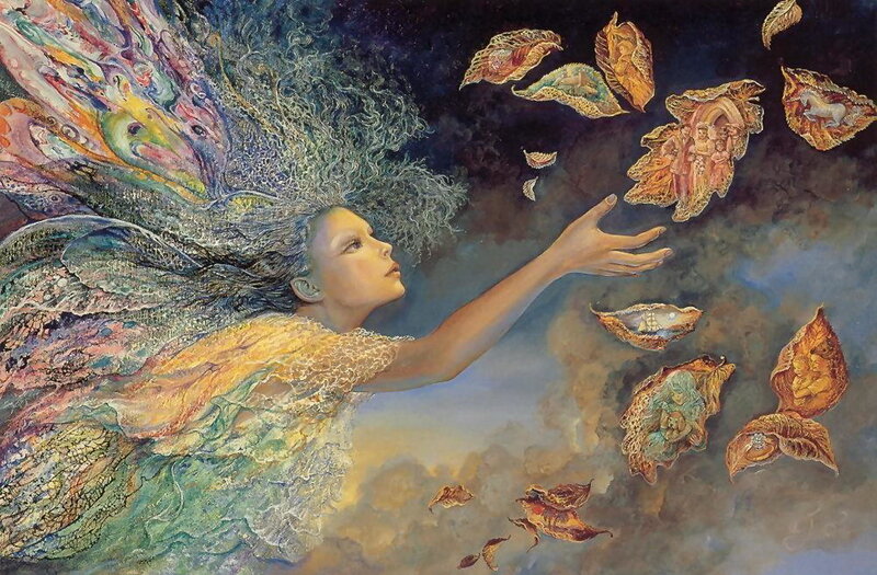 fairy reaching for leaves