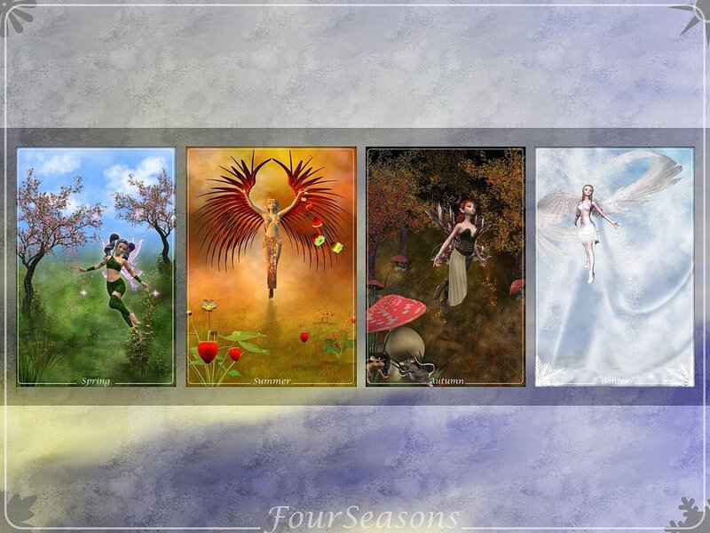Fairy Representing Seasons