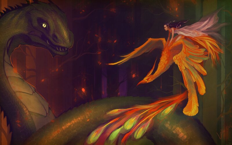 Fairy Riding Phoenix