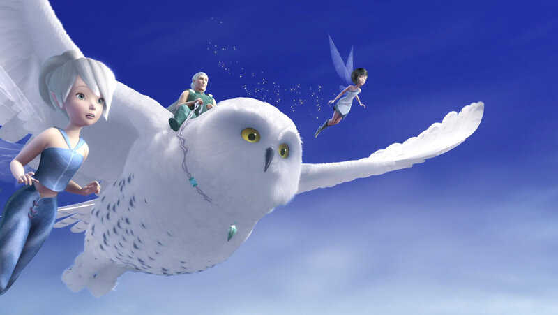 Fairy Riding Snowy Owl