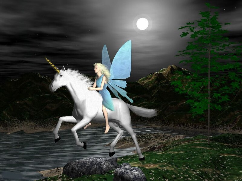 Fairy Riding Unicorn