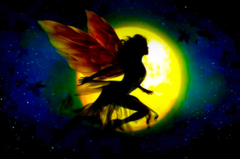 Fairy Silhouette — Yellow