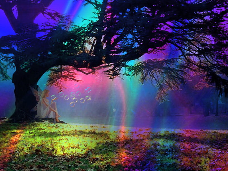 Fairy Sitting under Tree