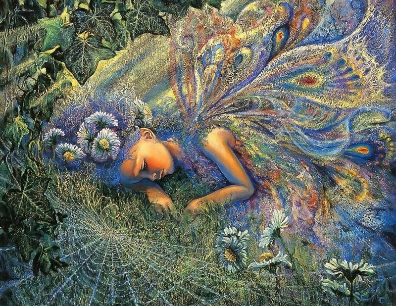 Fairy Sleeping in Garden