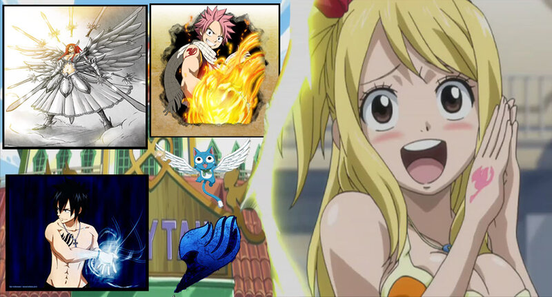 Fairy Tail characters collage