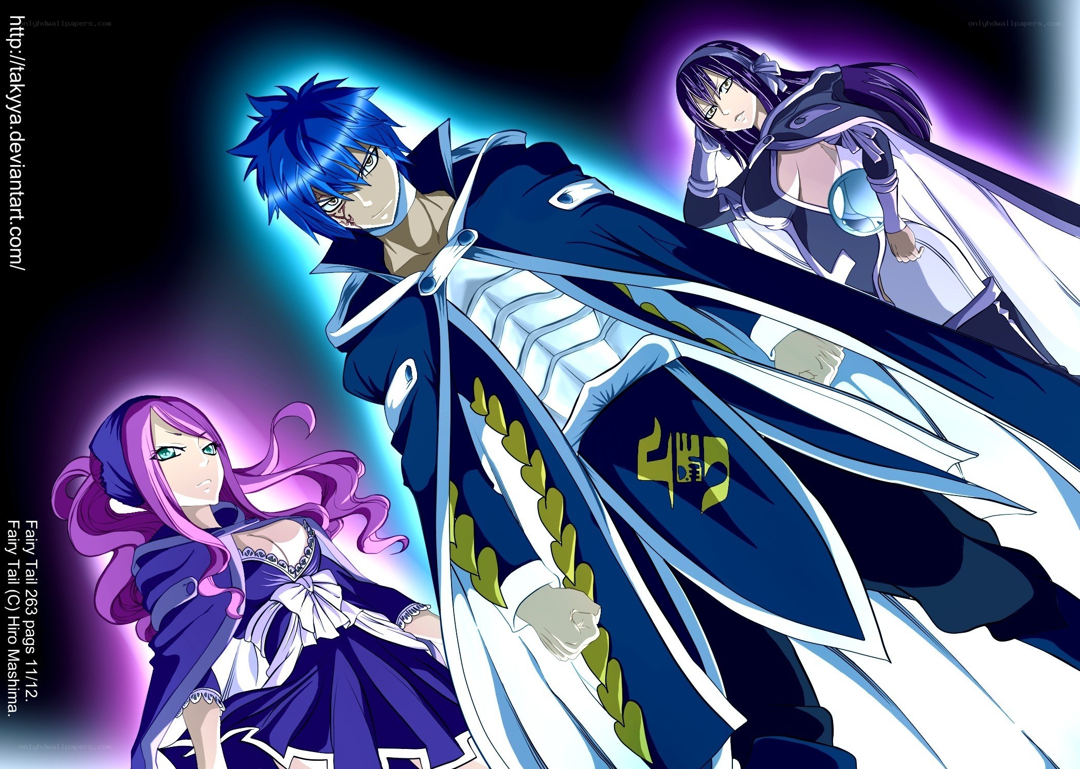 Fairy Tail characters in action