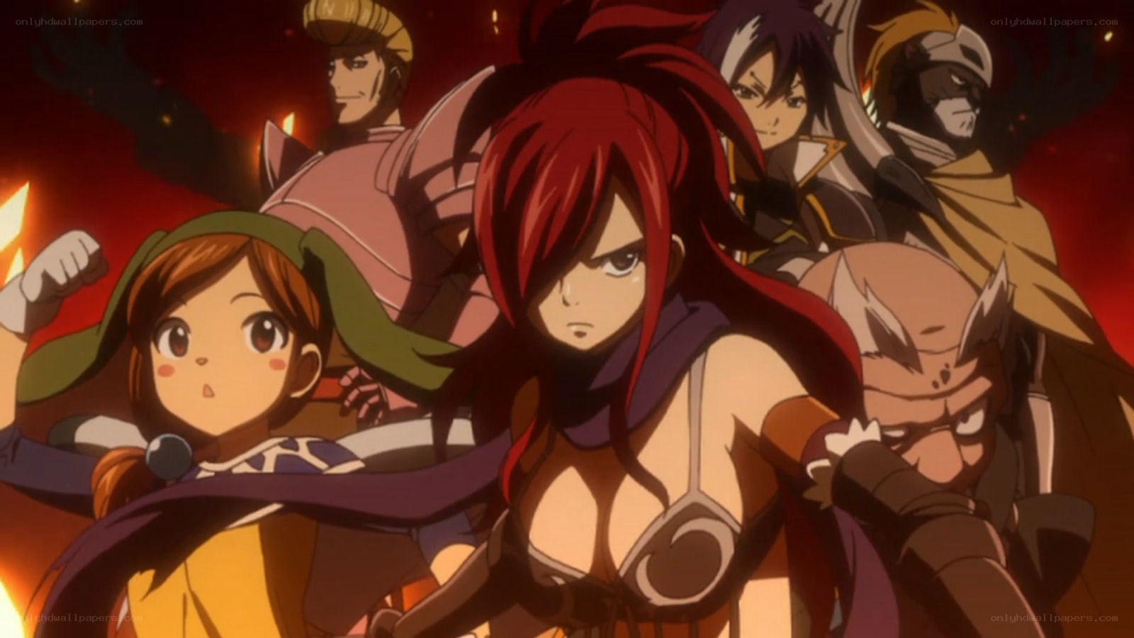 Fairy Tail characters in battle