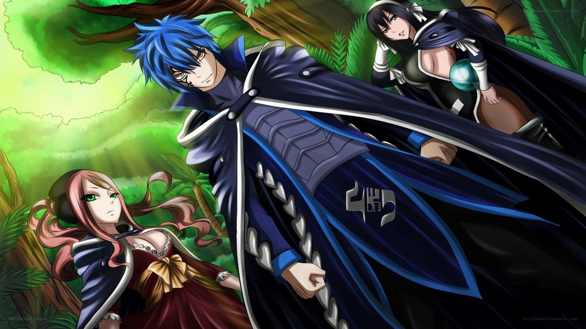 Fairy Tail characters in forest
