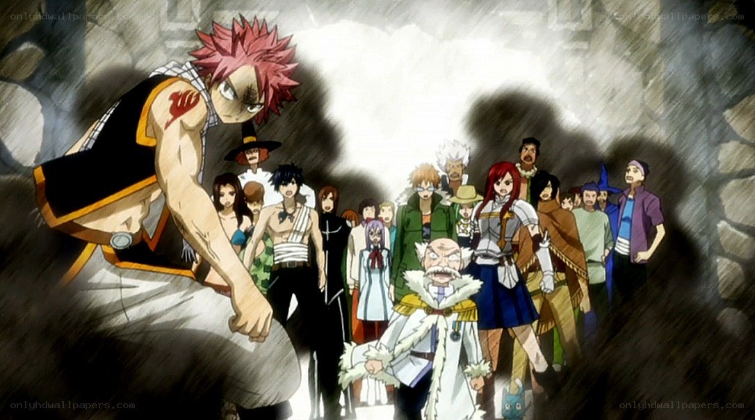 Fairy Tail group confrontation