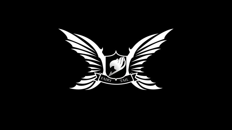 Fairy Tail Logo — Black, Dramatic, Vector Art