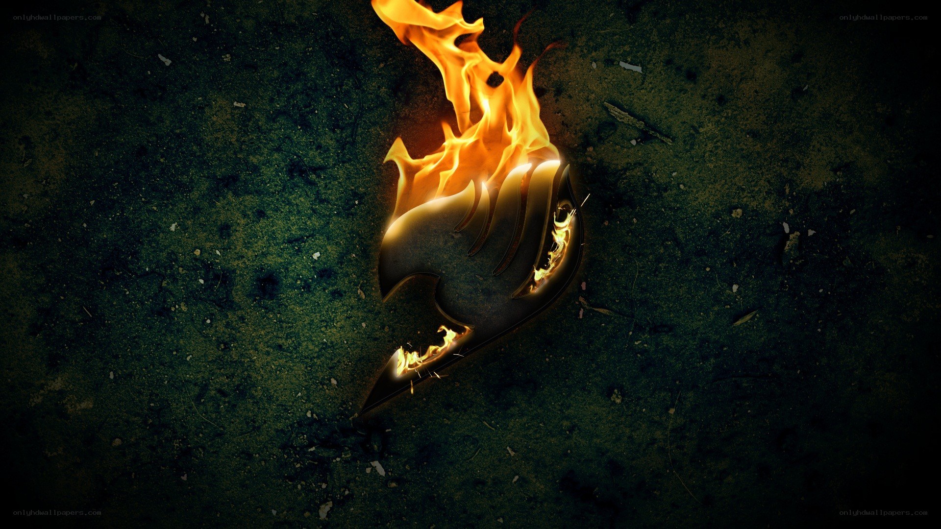 Fairy Tail logo with fire