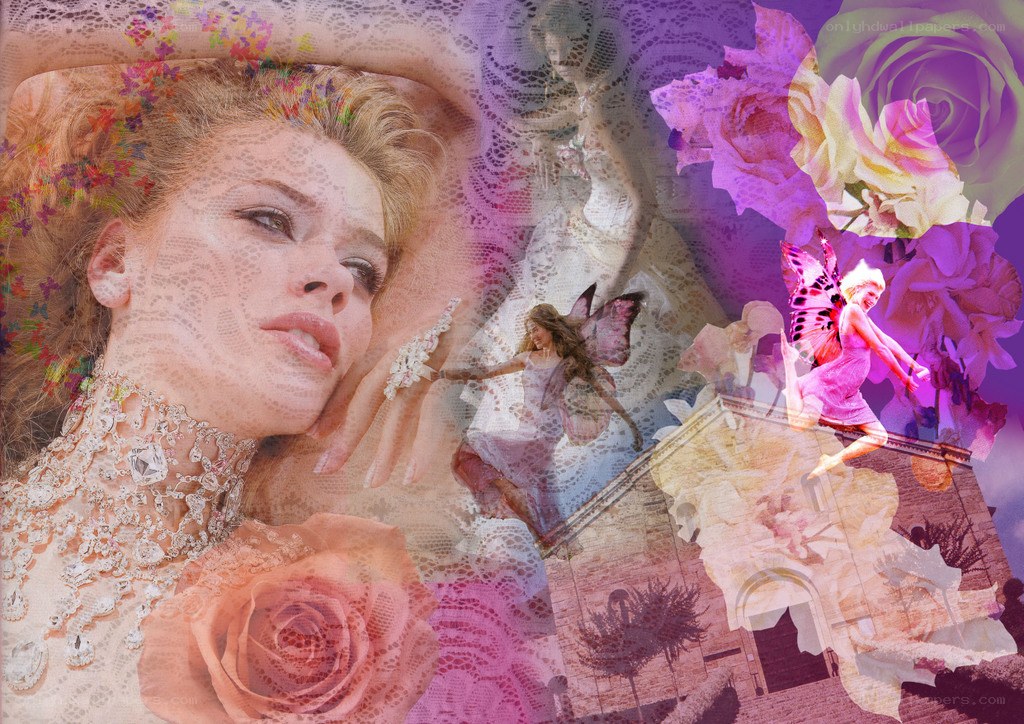 fairy tale collage art