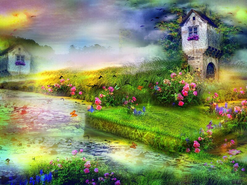 Fairy-tale Cottage — Green, Dreamy